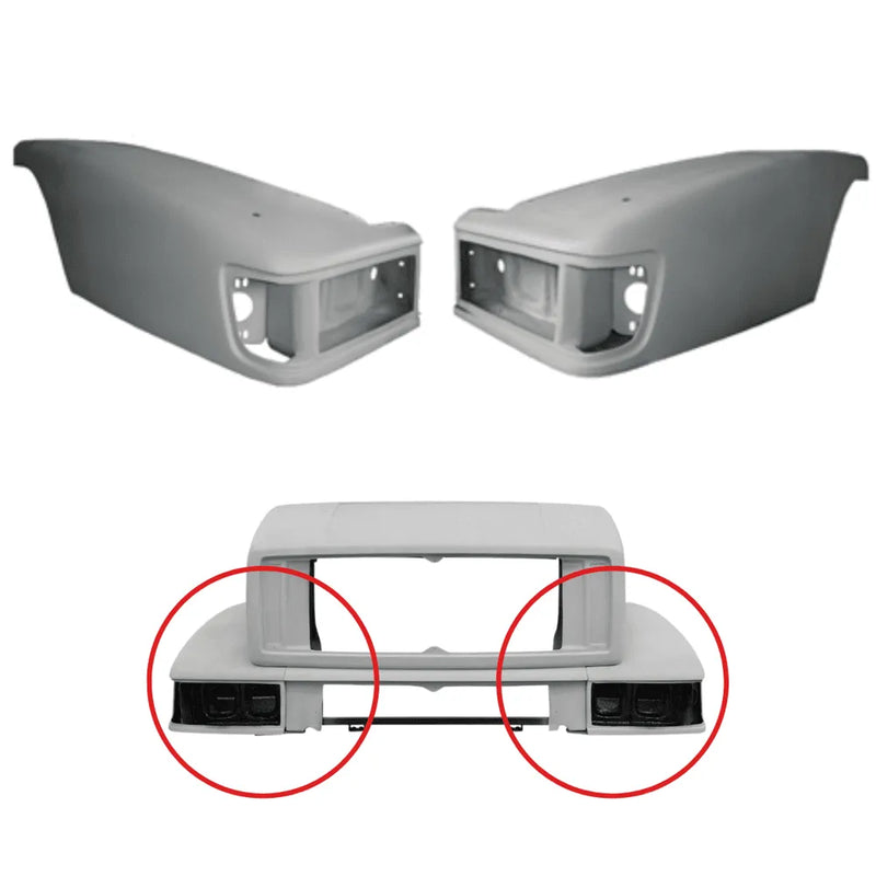 Para-lama Capô Mercedes-Benz 1630 1634 1930 1934 Fibra