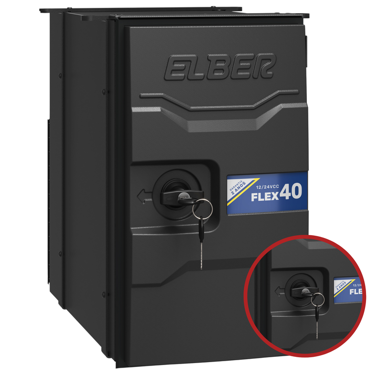 Freezer Caminhão 40L Elber 12/24V Bivolt Aço Inox