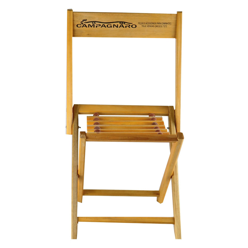 Cadeira Dobrável Madeira Eucalipto Mel Campagnaro 120kg