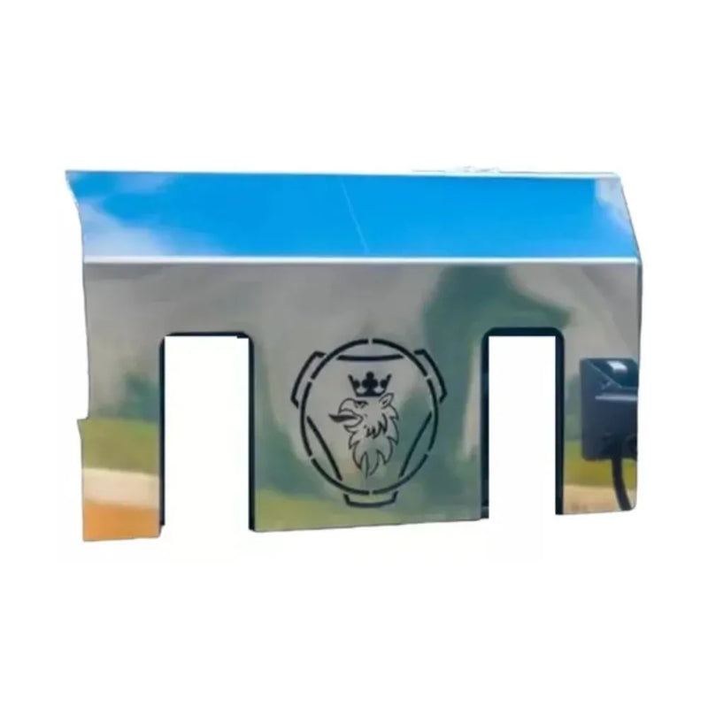 Acabamento Inox Tampa Bateria Scania NTG Frontal