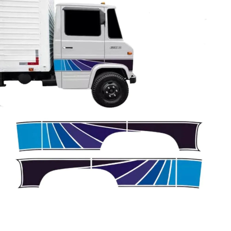 Faixa Lateral Adesivo Mercedes-Benz 608 Jogo Completo