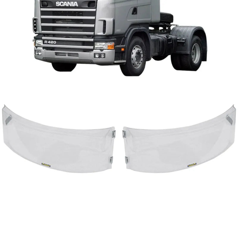 Capa Farol Acrílico Scania Série 4 P G R até 2012 Dobradiça