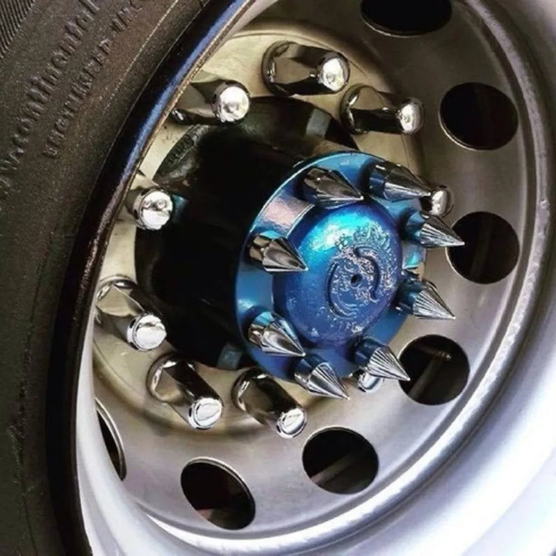 Capa Porca Cubo Americana Cromada 18-24mm Kit 10un