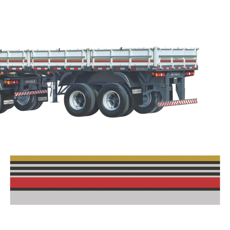 Faixa Adesivo Carreta Volkswagen Dourado 27 Peças