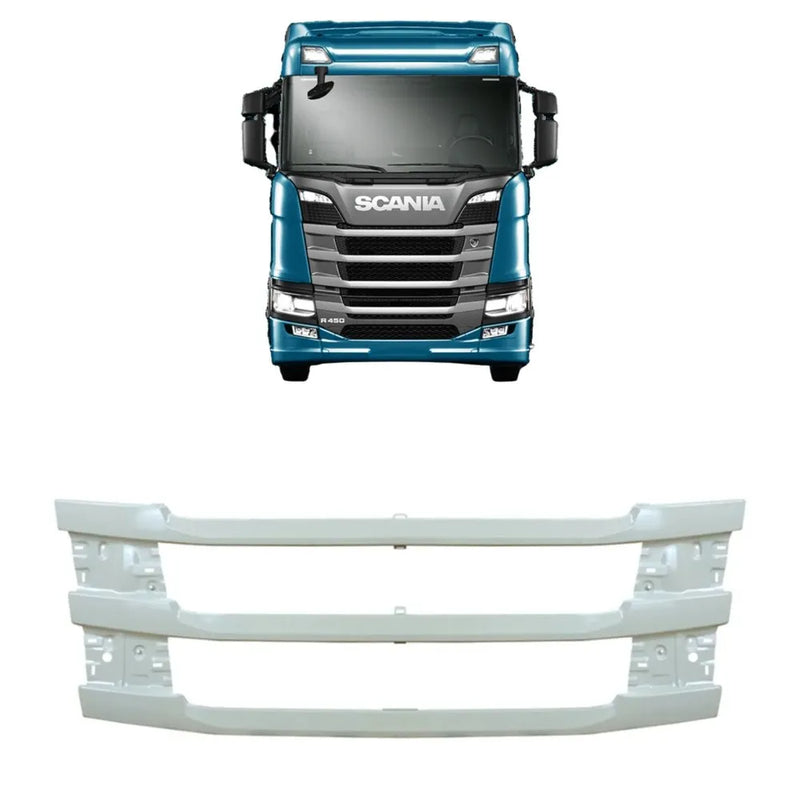 Grade Frontal Superior Scania NTG R/S BL Fibras Metal