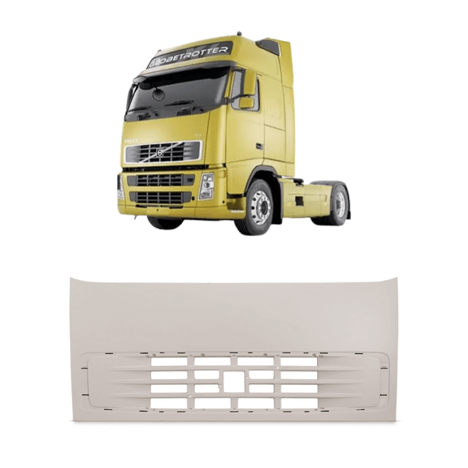 Grade Frontal Volvo FM Plástico Branca - Boff