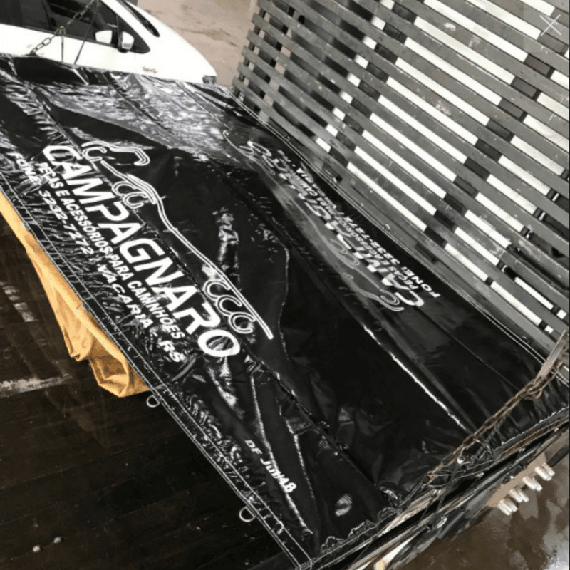 Lona Vinil Malhal 2,6x1,6m Caminhão Impermeável + Ganchos