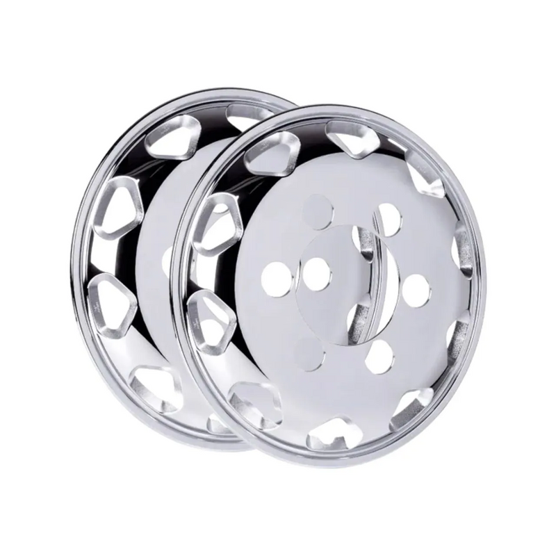 Calota Roda Dianteira Bright Truck Aro 17,5 Cubo Menor 2un