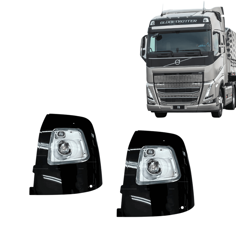 Acabamento Superior Teto Volvo FH5 2021-2024 c/ Farol Milha