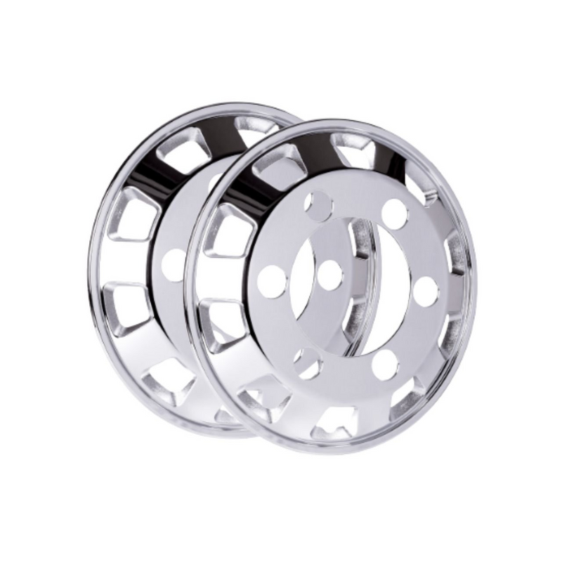 Calota Roda Dianteira Speed Truck Aro 17,5 Cubo Maior 2un