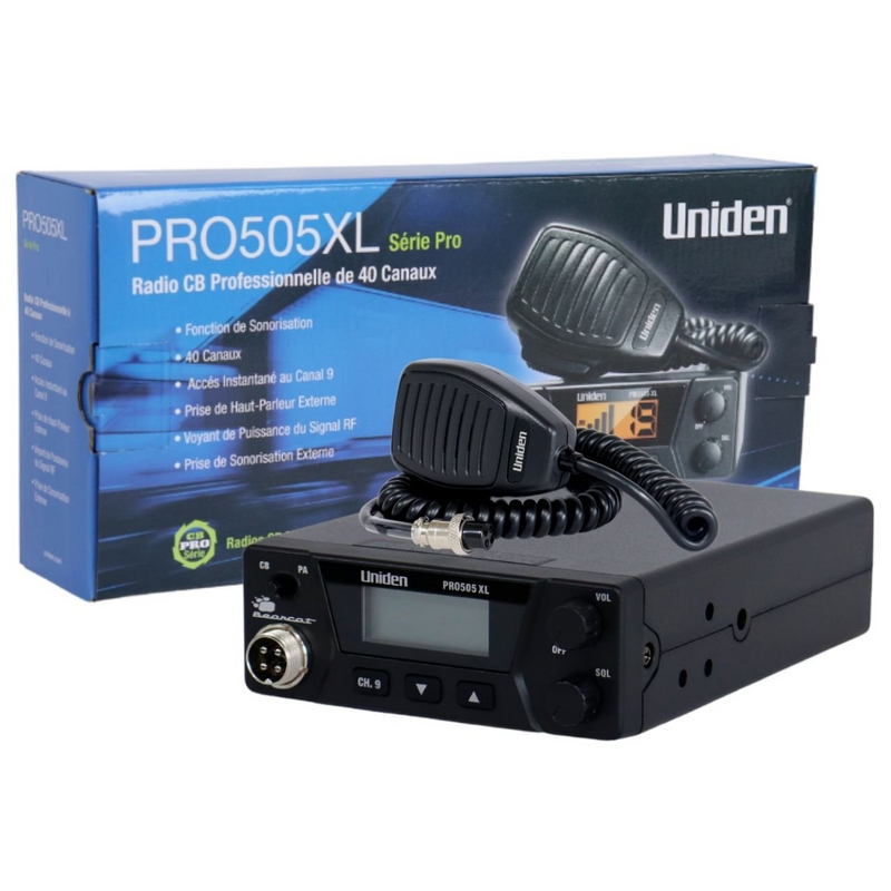 Rádio PX Uniden PRO 505XL 40 Canais AM para Caminhão