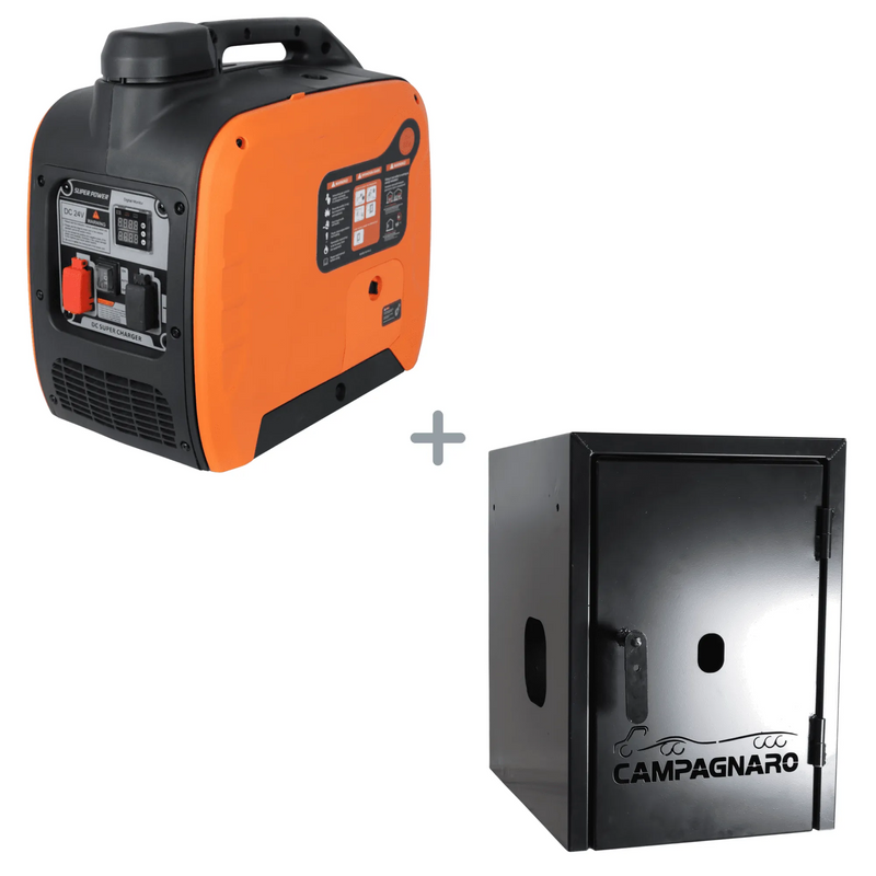 Kit Gerador 24V Gasolina + Caixa Proteção Zanbor Caminhão