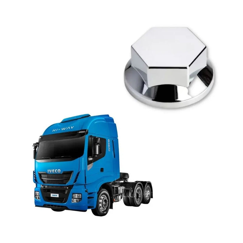 Tampa Cubo Dianteiro Iveco Hi Way Cromado ABS