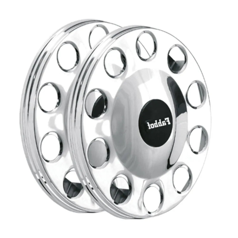 Calota Protetora Roda Dianteira 10 Furos Inox Cromado - Par
