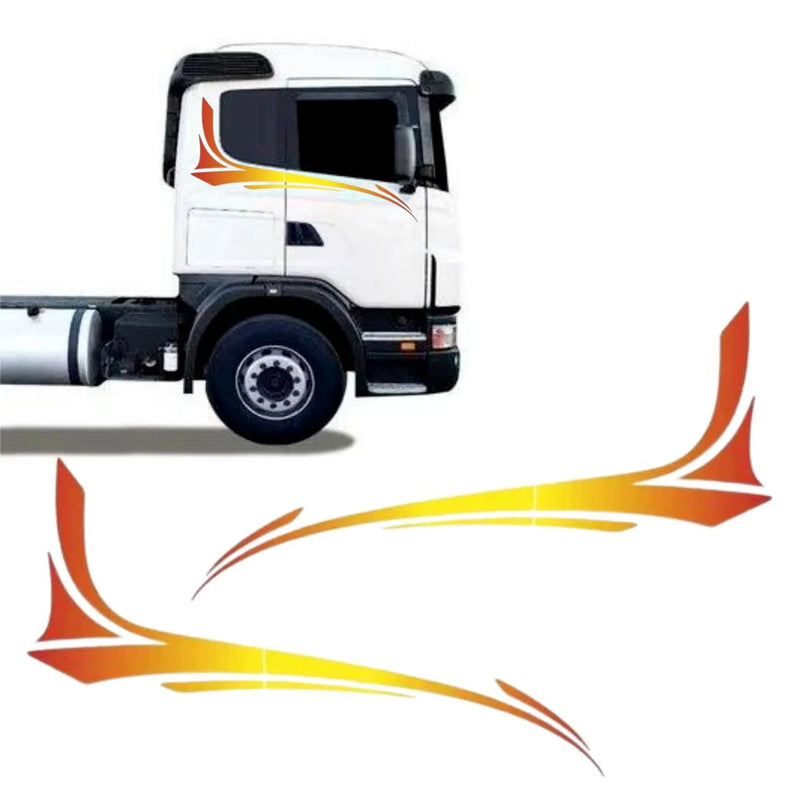 Faixa Lateral Adesiva Scania 2006 Evolução Azul/Amarelo