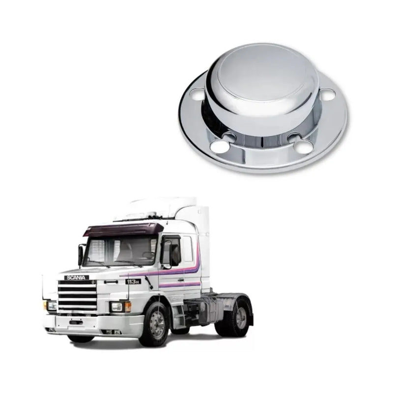 Tampa Cubo Dianteiro Scania 112/113 Cromada ABS