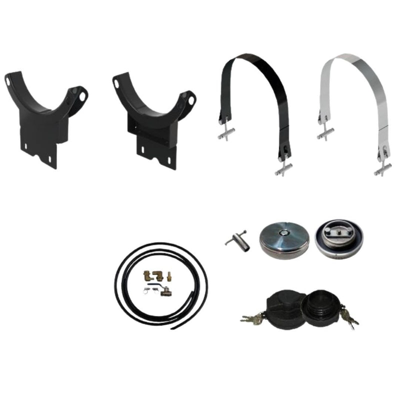 Tanque Combustível Auxiliar Inox 600L Oval Completo Caminhão