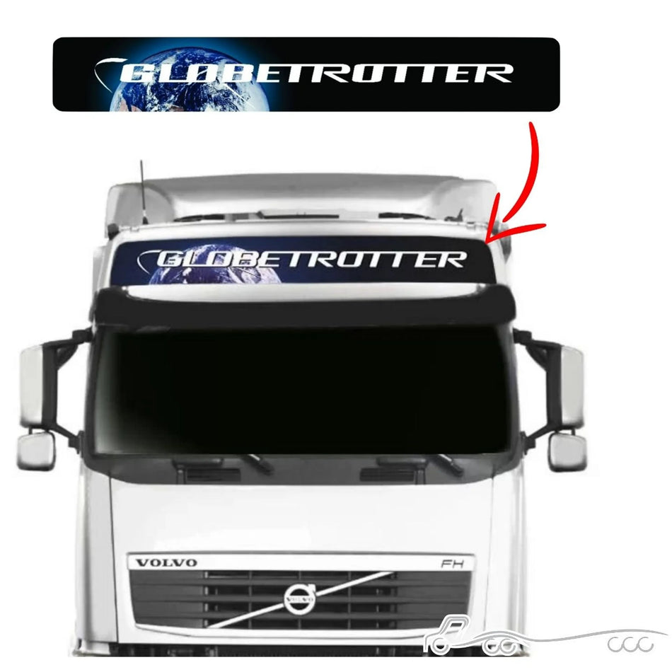 Adesivo Luminoso Volvo Globetrotter Original Envernizado