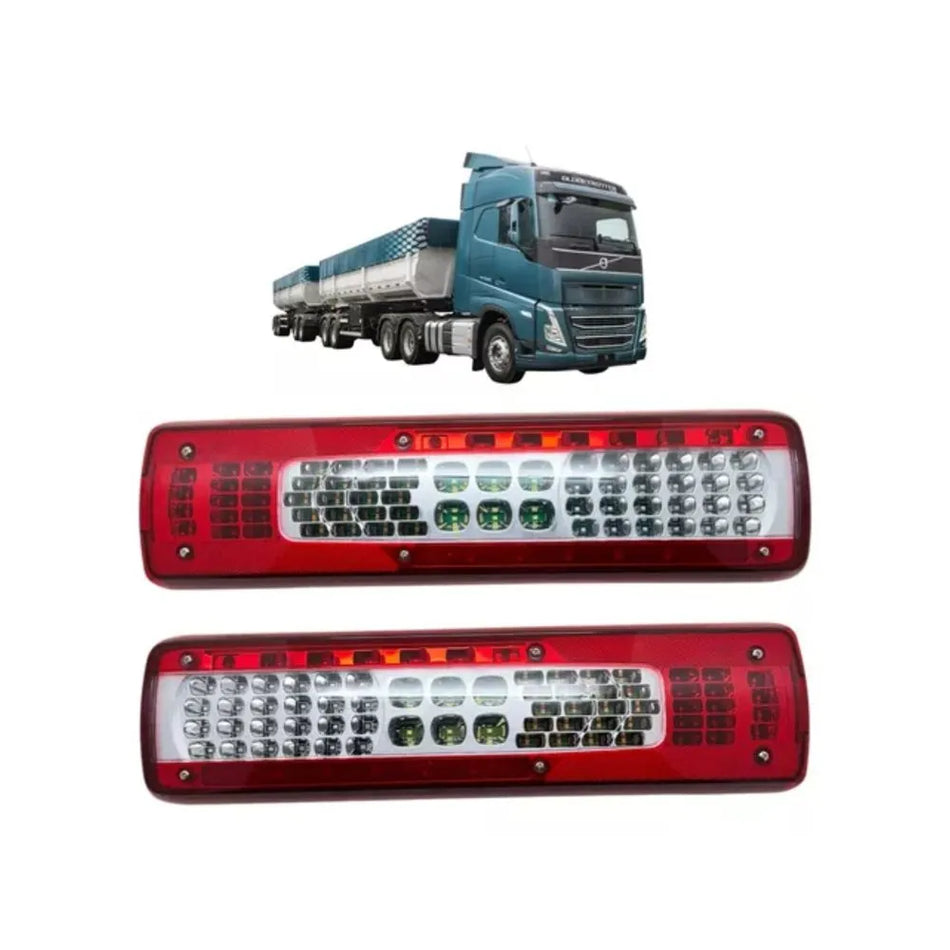 Par Lanterna LED Traseira Volvo FH 2021 a 2024 Campagnaro