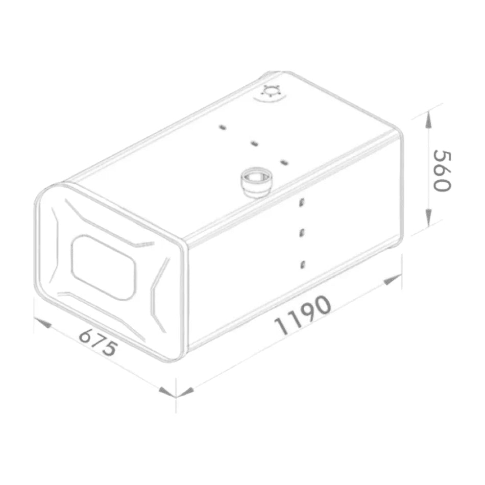 Tanque Combustível Inox 397L Scania T R 113 143 Direito