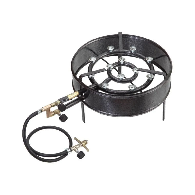 Fogareiro 2 em 1 Redondo Ferro Caminhão Camping 34cm