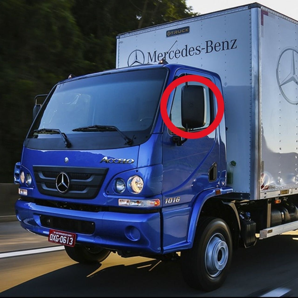 Espelho Retrovisor Mercedes Accelo I até 2019 - 3 Versões