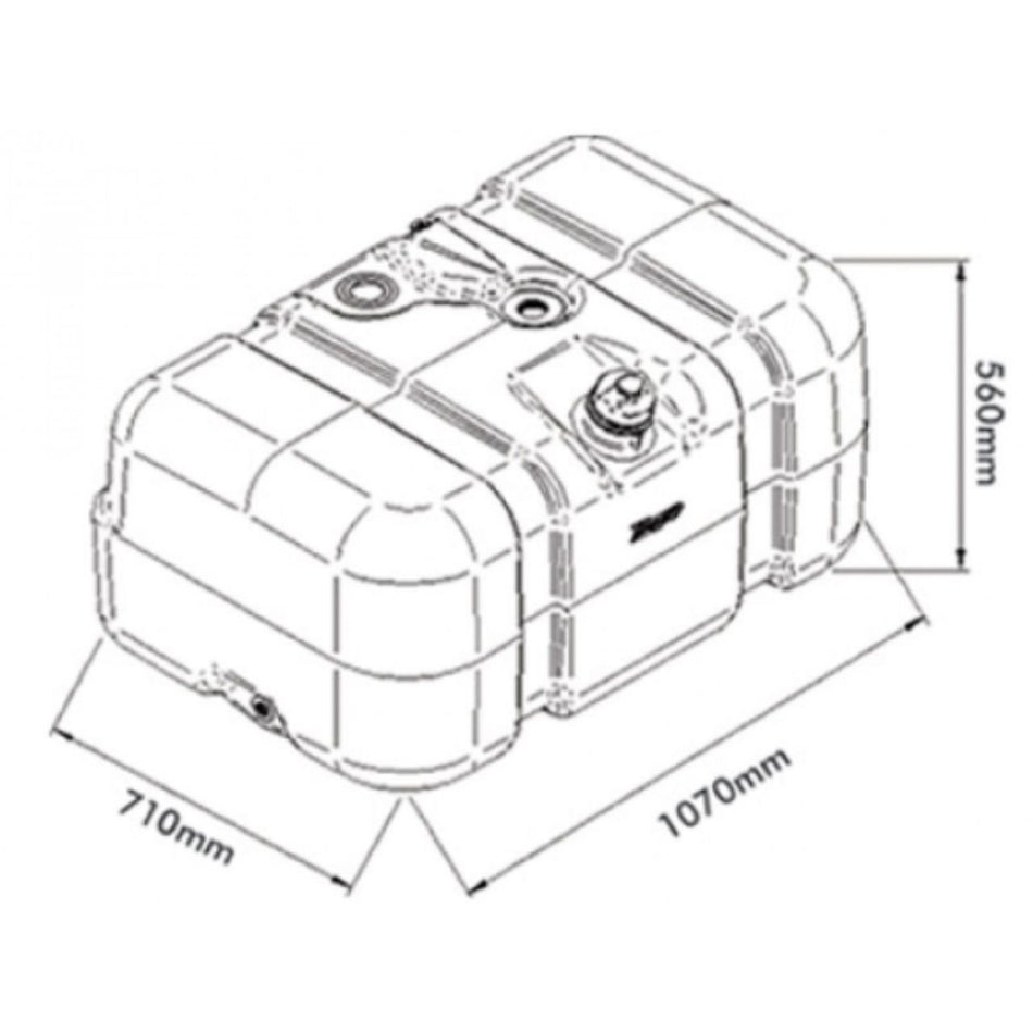 Kit Tanque Combustível 275L VW Constellation Worker 2012+