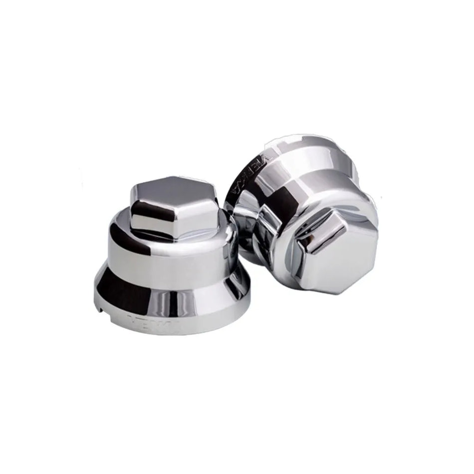 Capa de Porca Roda Alemã 32/33mm Cromada - 10 Unidades