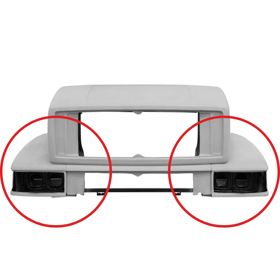 Para-lama Capô Mercedes-Benz 1630 1634 1930 1934 Fibra