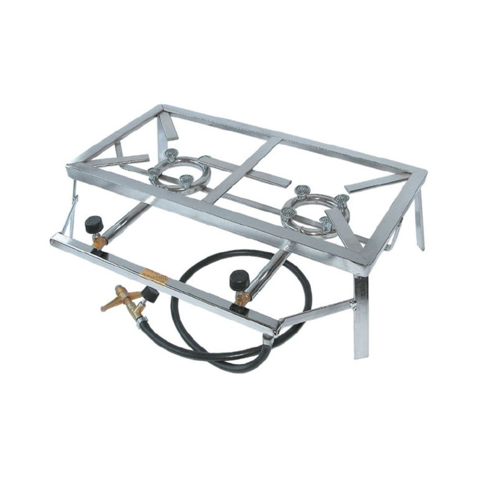 Fogareiro 2 Bocas Retangular para Caminhão e Camping