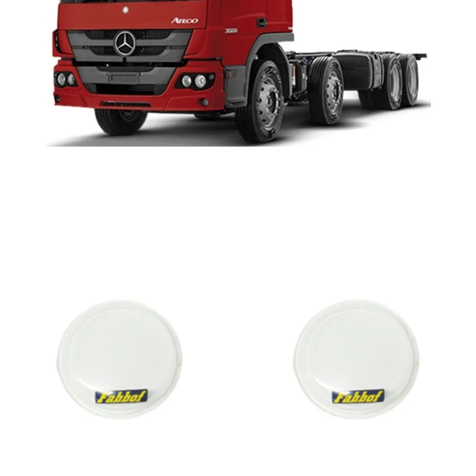 Capa Farol Auxiliar Acrílico Mercedes Atego 2012 a 2020