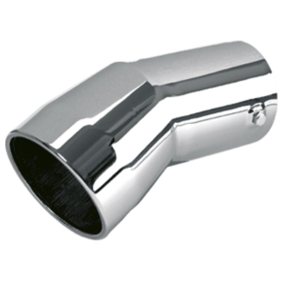 Ponteira Cromada Curva Redonda Caminhão 2" a 5"