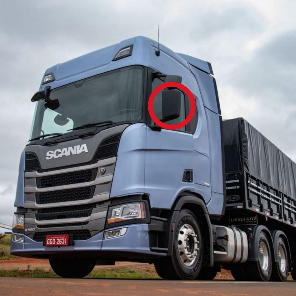 Vidro Espelho Retrovisor Scania NTG Convexo 2019-2021