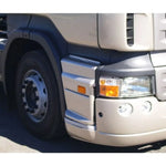 Tampa Estribo Scania S5 2008 a 2012 Preta com Parafusos