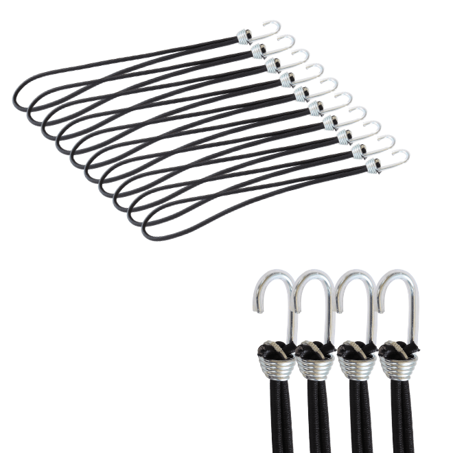 Gancho de Lona Ferro com Elástico Kit 10 Unidades Caminhão