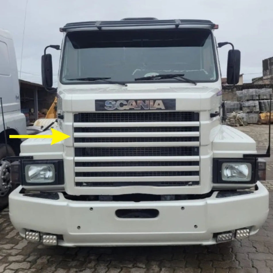 Friso Grade Chanfrado Capô Scania T 112 - Boff