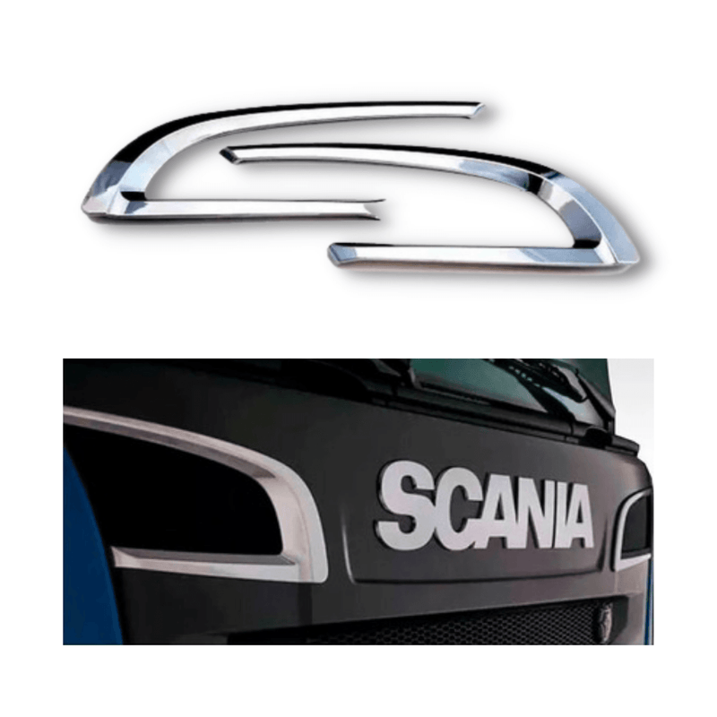 Par Acabamento Cromado Entrada Ar Scania G/R Série 5