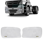 Capa Farol Acrílico Mercedes Axor Fixação Moldura