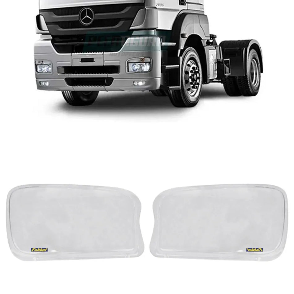 Capa Farol Acrílico Mercedes Axor Fixação Moldura