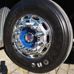 Calota Dianteira Race Truck Cromada Aro 22,5 - Par