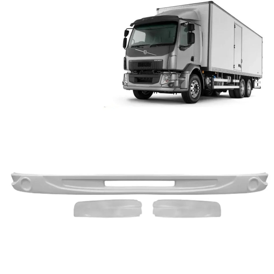 Spoiler Volvo VM 2007-2020 Rodoplast Plástico Branco Completo