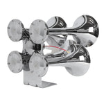 Buzina de Trem 4 Cornetas Cromadas 12/24V Caminhão