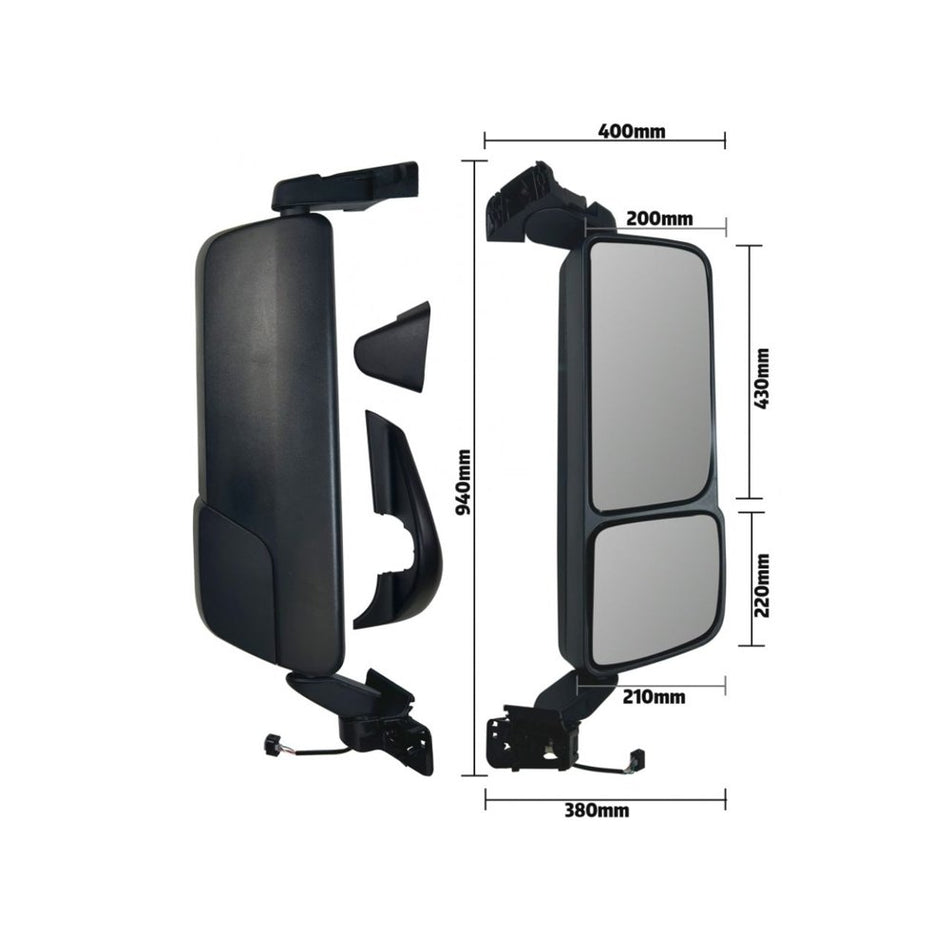 Espelho Retrovisor Elétrico Mercedes Actros 2020+ Desembaçador