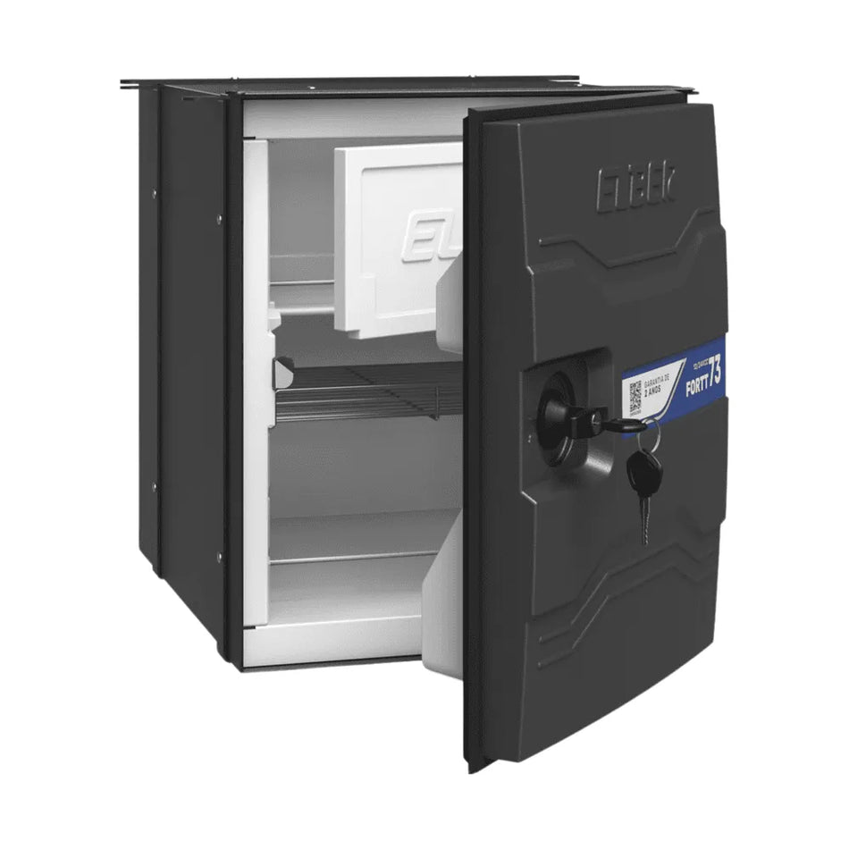 Geladeira Caminhão 73L 12v 24v Elber Externa Branca