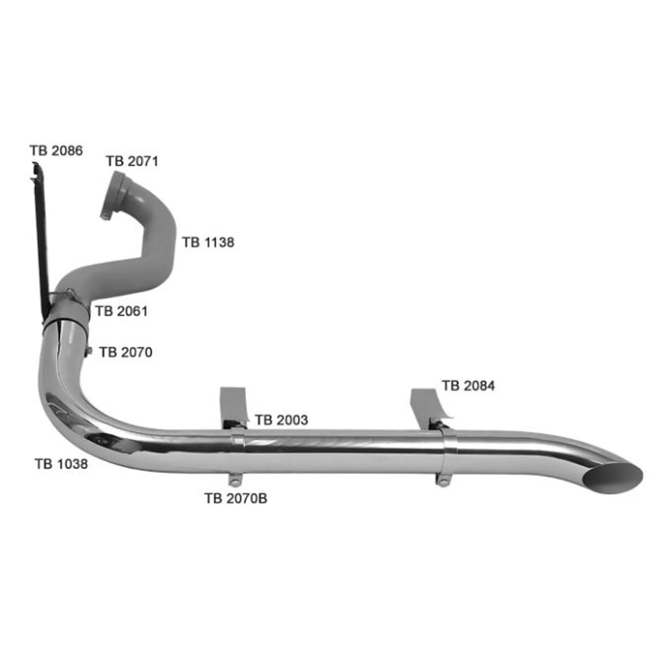Escapamento Cromado Scania R440 2012 Euro 5 Lado Esquerdo