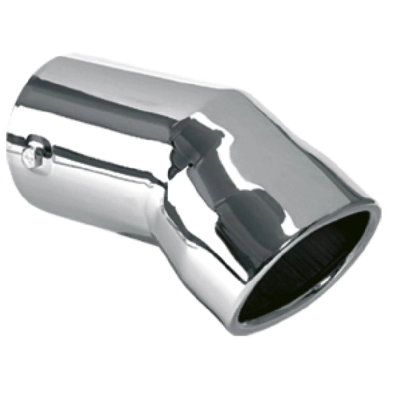 Ponteira Cromada Curva Oblonga 4" x 230mm Caminhão