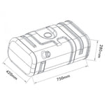 Kit Tanque Plástico 70L Iveco Daily com Tampa e Antifurto