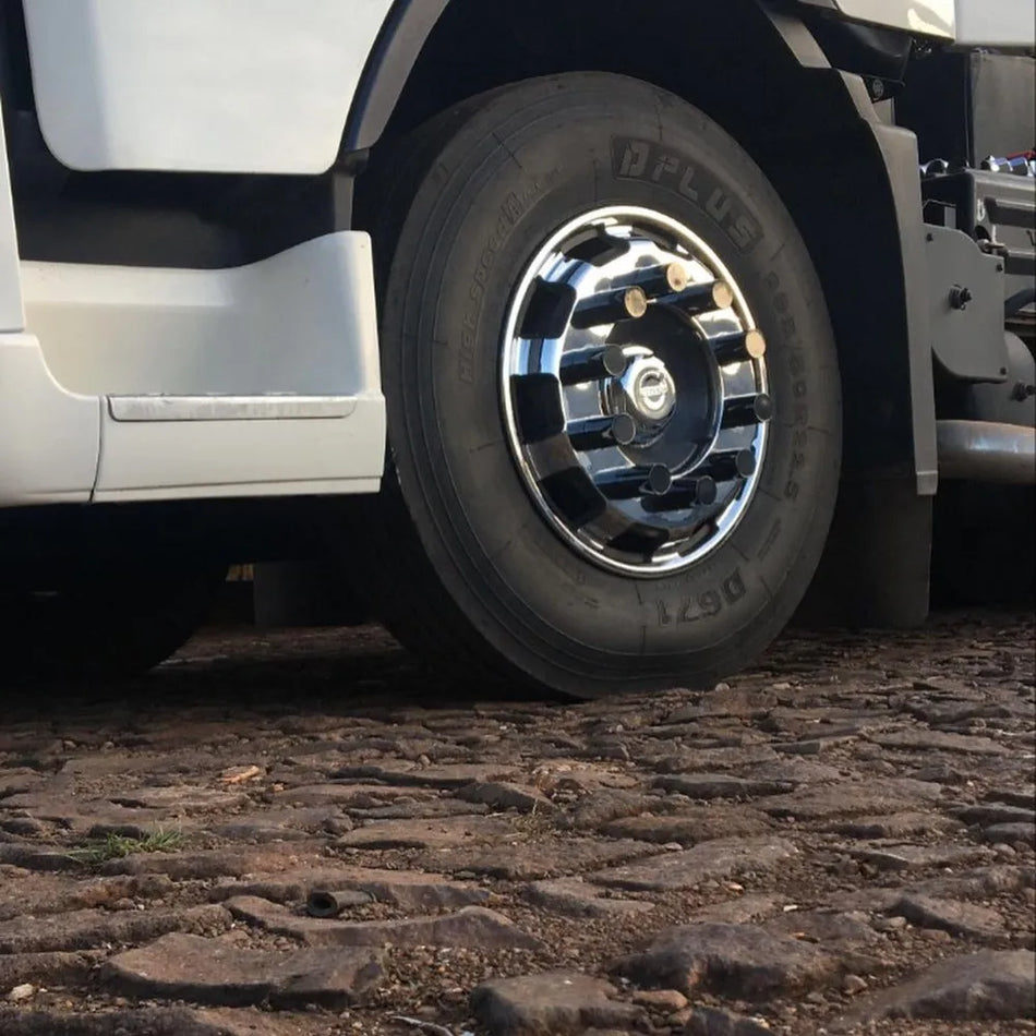Tampa Cubo Dianteiro Volvo FH 1998+ ABS Cromado