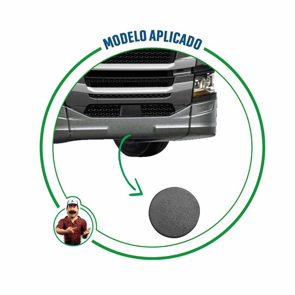 Tampa Para-choque Scania NTG Kit c/ 2 Unidades Redonda