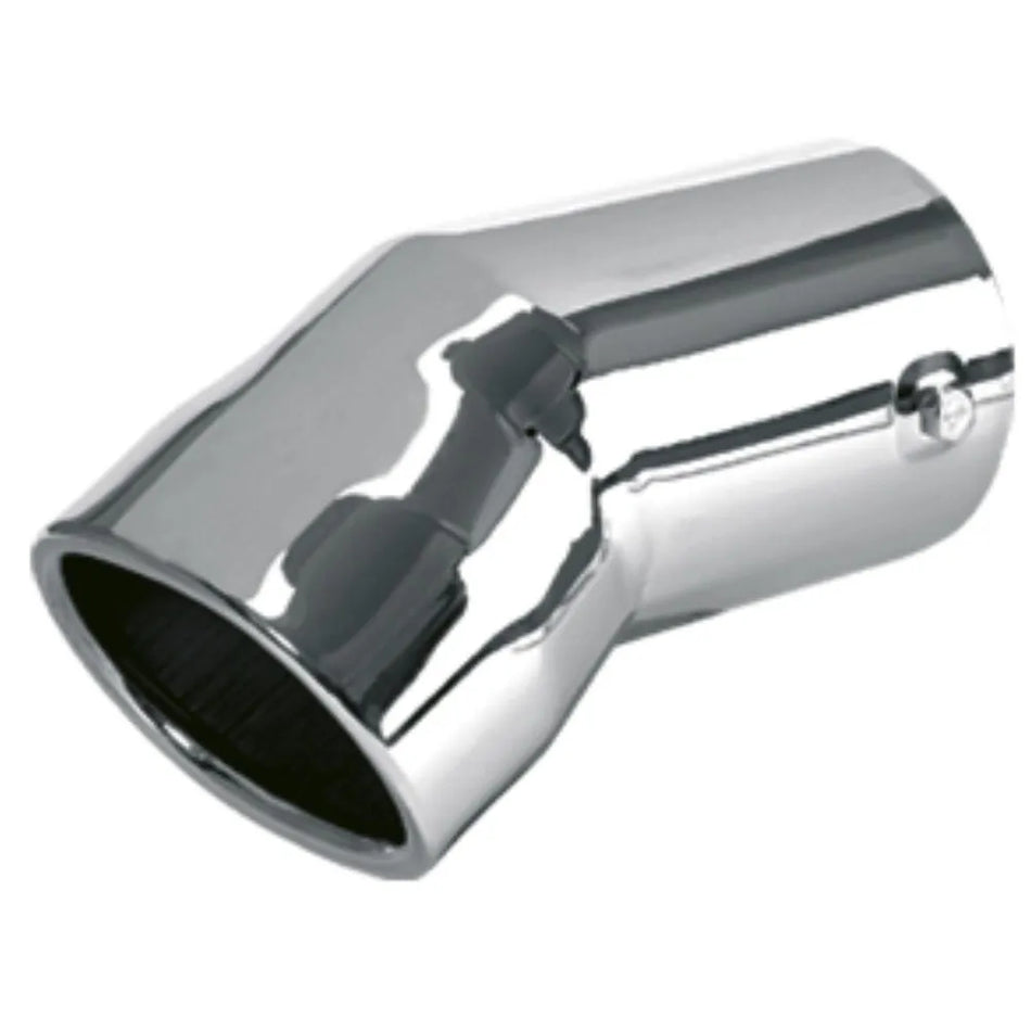 Ponteira Cromada Curva Oblonga 4" x 230mm Caminhão